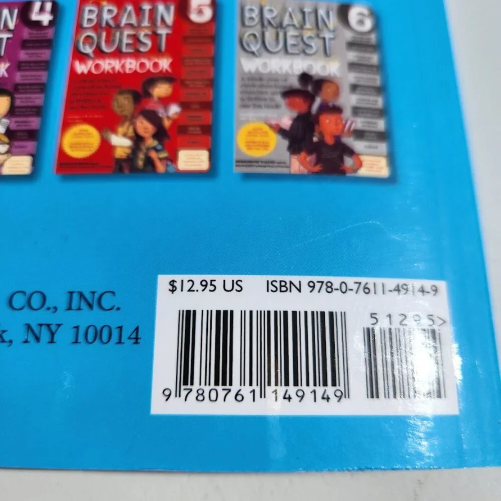 NEW Brain Quest Workbook Grade 1 1st Grade Book Paperback ‏ 320pages Stocking St